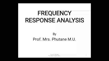 Frequency Response Analysis