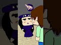 Enderman gets stuck in a hole . anthropomorphic minecraft　#shorts