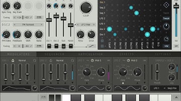 SUGAR BYTES FACTORY SYNTH APP (SOUNDS DEMO, NO TALKING)