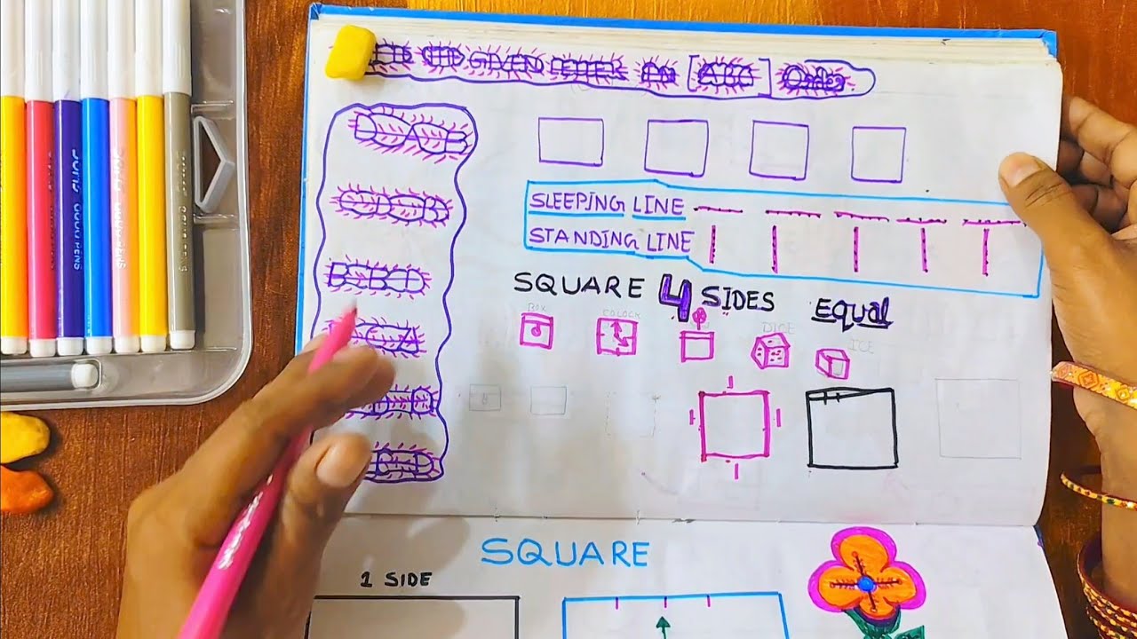 Let's learn to draw square ⬜ in easy steps - YouTube
