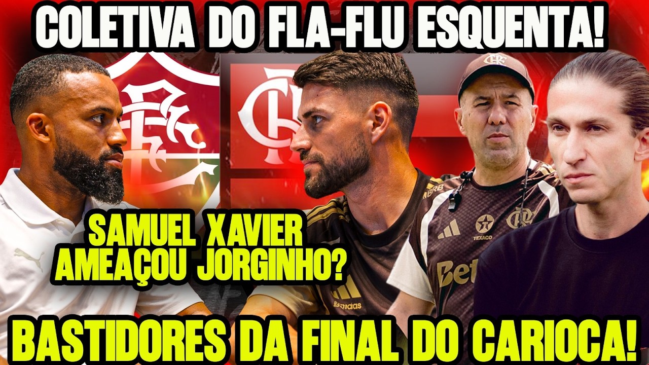 COLETIVA DO FLA-FLU ESQUENTOU! JOGADOR DO FLU AMEAÇA JORGINHO! MEIA FALA O QUE PREJUDICOU O TIME!