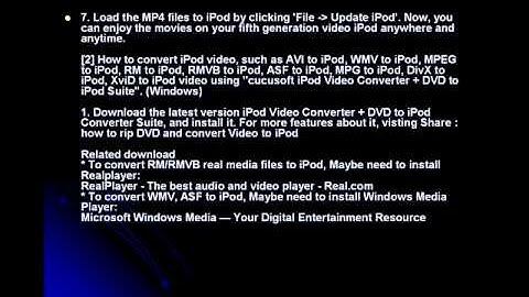 How do you  get converted movies on DVD to iPod Converter to  iPod