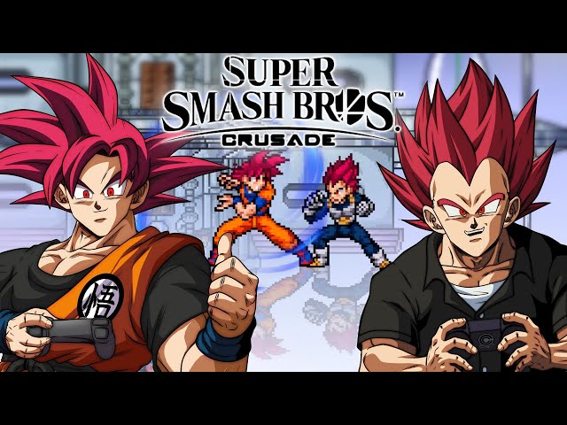 Vegeta SMASHES Goku! | Super Smash Bros Crusade class=