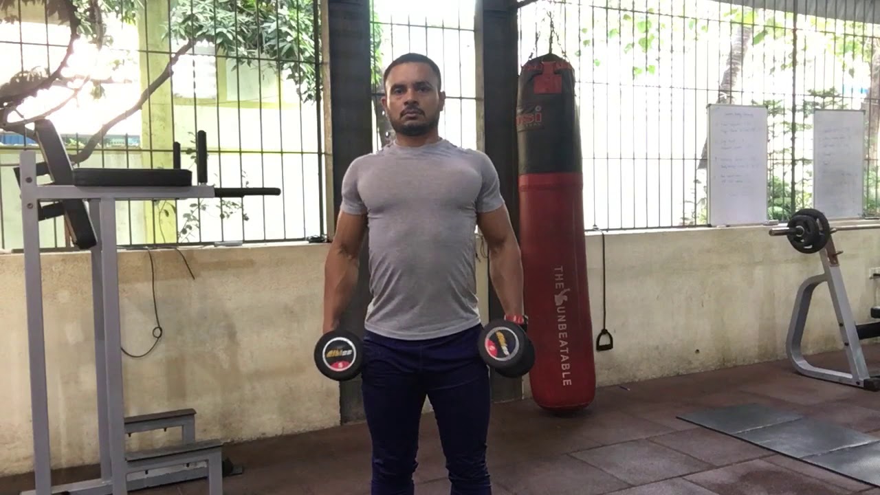 External Rotation Shrugs Dumbbell Shrugs external rotation - YouTube