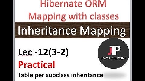 Hibernate tutorial in hindi 12(3-2) ORM tool (hibernate mapping table per concrete class)