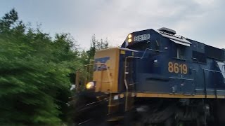 SD50-2 EMD Power Notched Up In 8 Pulls W252-22 By West Pembroke!