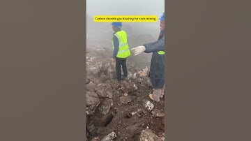 Carbon dioxide gas blasting for rock mining #mining #co2blasting #co2rockblasting