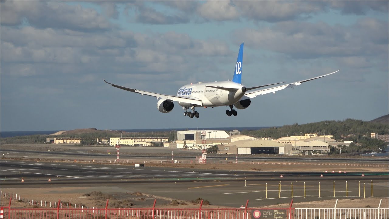 Planespotting in 4K from various locations at Las Palmas, Gran Canaria airport