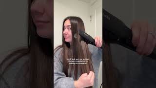 Pin-straight hair is back? Say less 💅 #HairStraightener #HairTrends #SleekHair