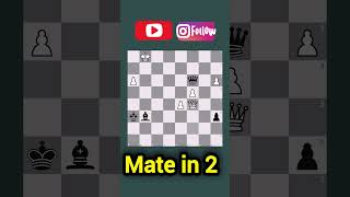 Only Geniuses Spot This Mate in 2! #matein2 #chess #chesspuzzle 🌼🌼