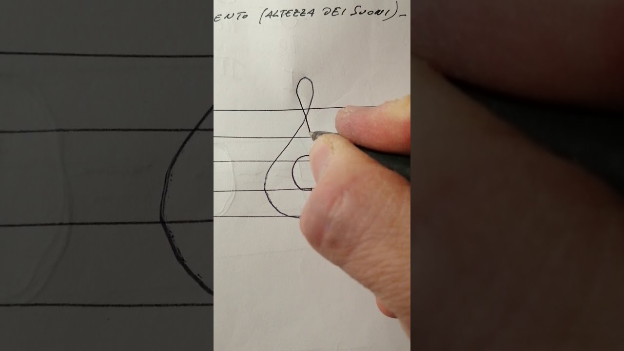 Come si disegna una chiave di violino - YouTube