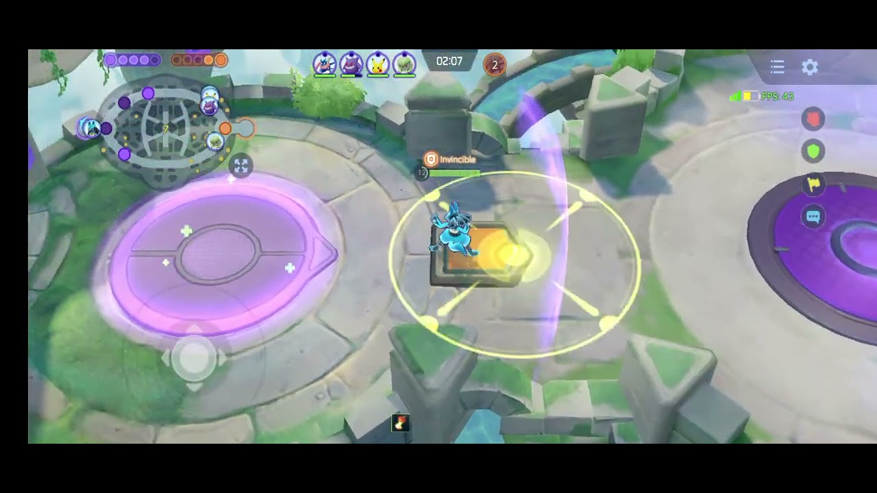 Master with lucario in Pokemon unite 