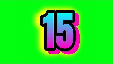 15 Second Countdown Timer | Green Screen Video -15 Sec Interval Timer | Beautiful Timer No Copyright
