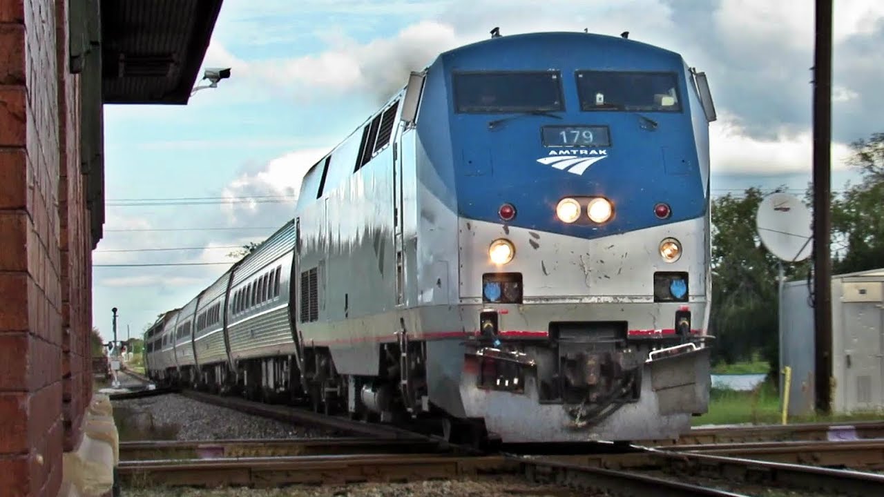 Amtrak Train Slams Double Diamond in Plant City, FL! - YouTube