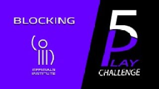 How many blocking plays will you get right Take the Officials Institute 5 Play Challenge.