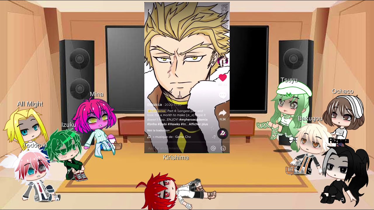 Mha react to lusicca au || bad