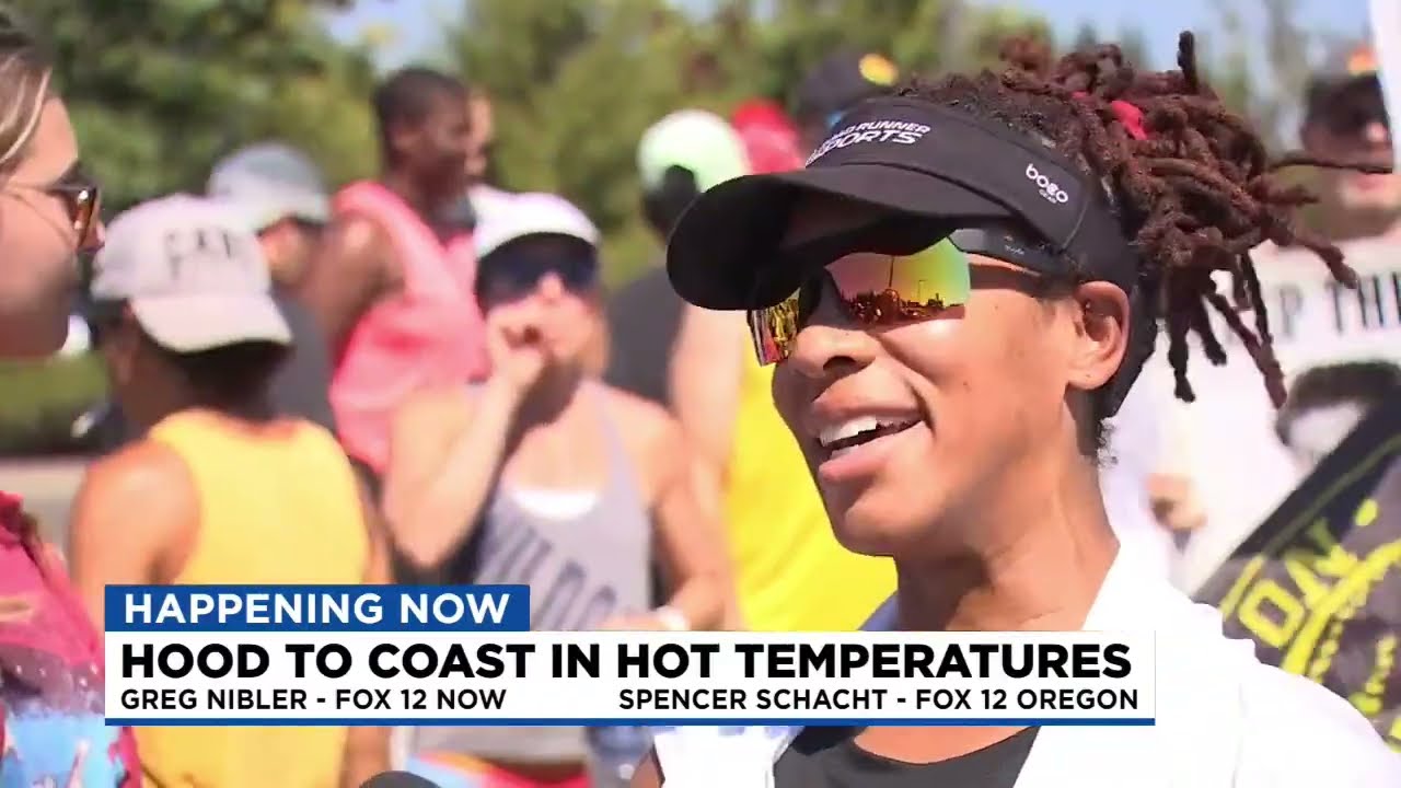 Live from Hood to Coast as runners brave record temperatures through Portland