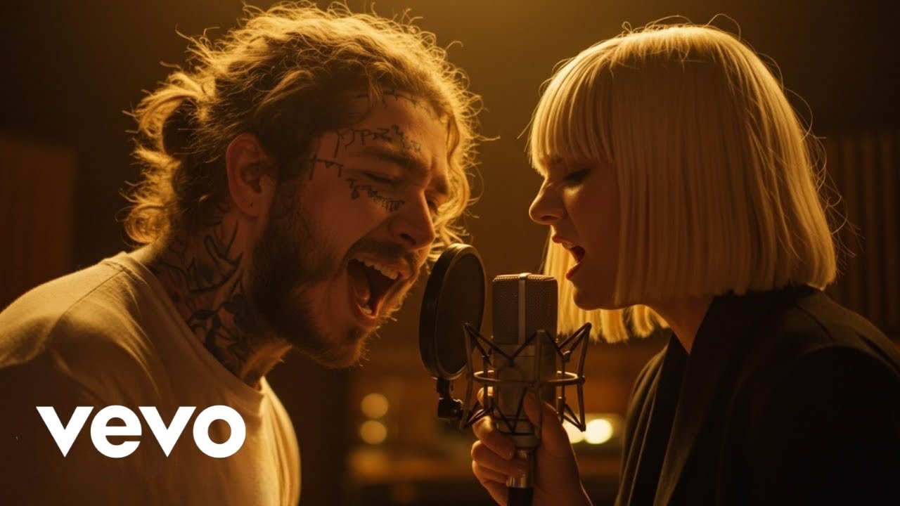 Post Malone ft. Sia - Addicted to You💔( Lyrics Video )