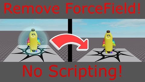 How to remove Forcefields in Roblox Studio!