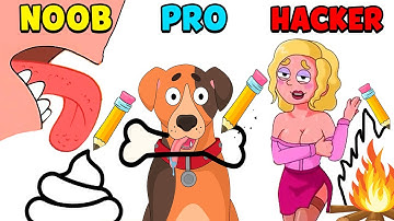 NOOB vs PRO vs HACKER - DOP 4: Draw One Part