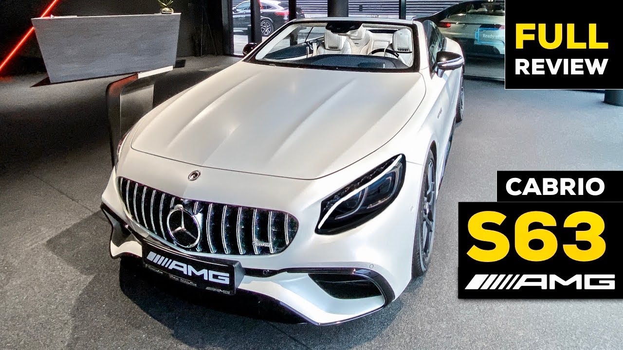 Mercedes S63 Amg Cabriolet New Facelift V8 Full Review Interior 4matic Youtube