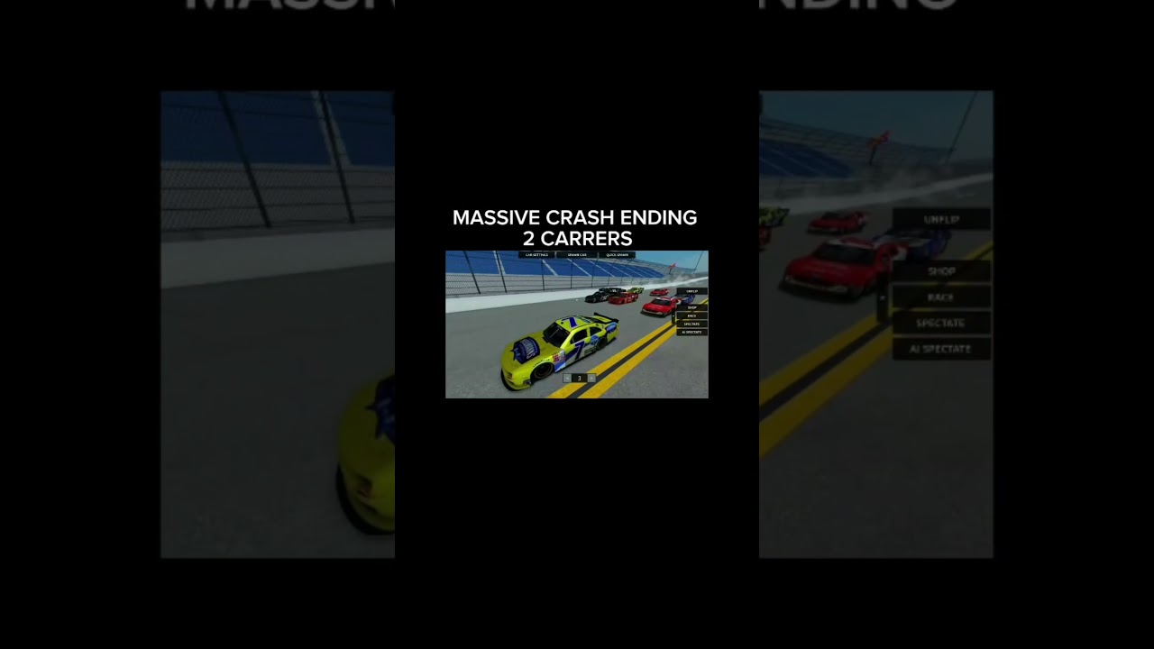INSANE CRASH #fyp #nascar