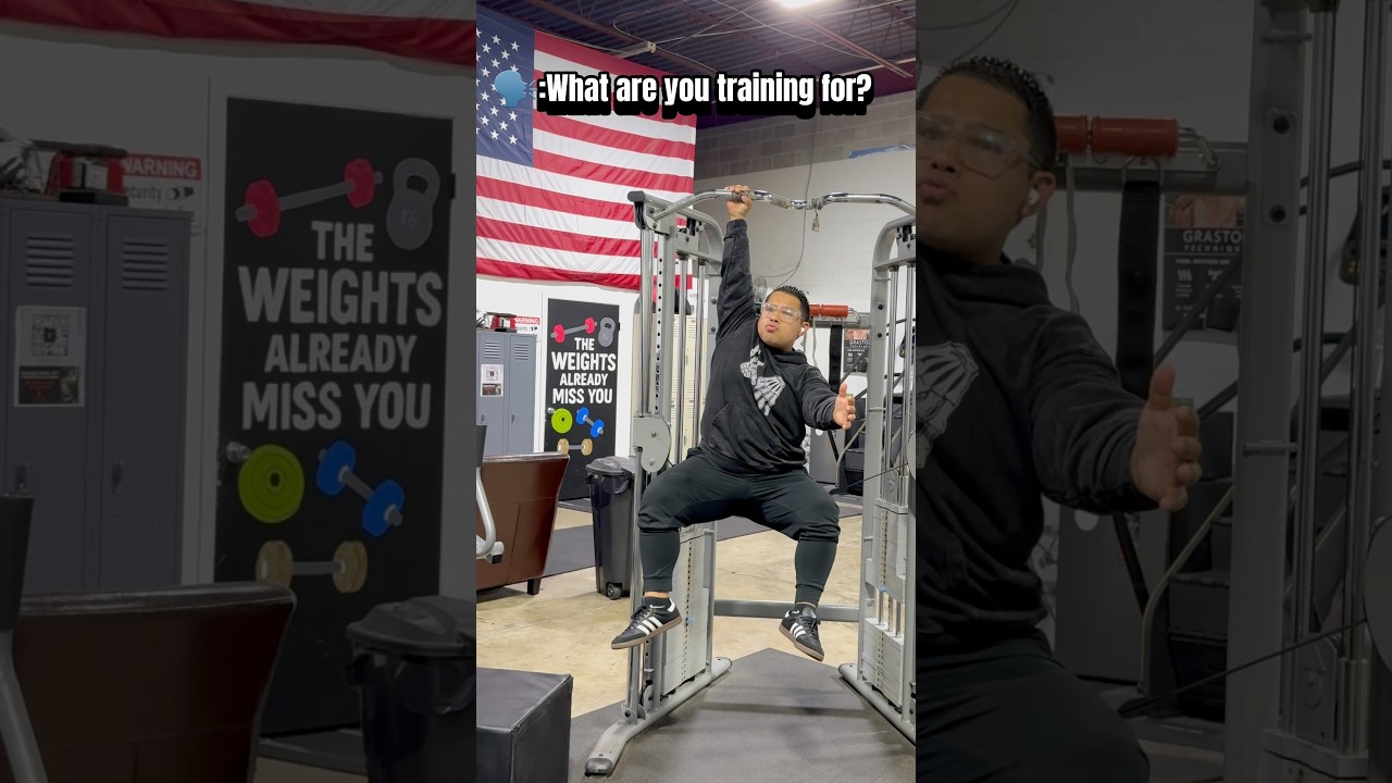 🗣️: “What are you training for?” #shorts #shortsfeed #gym #fitness #workout #viral #funny