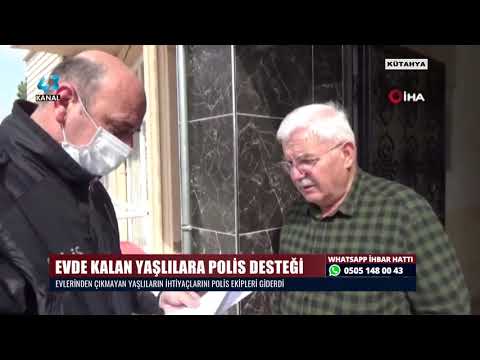 EVDE KALAN YAŞLILARA POLİS DESTEĞİ