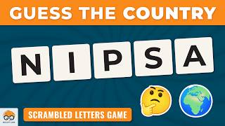 Guess the Country from Scrambled Letters 🌍 | Country Name Quiz