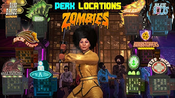 SHAOLIN SHUFFLE - ALL OF THE PERK LOCATIONS (INFINITE WARFARE ZOMBIES)