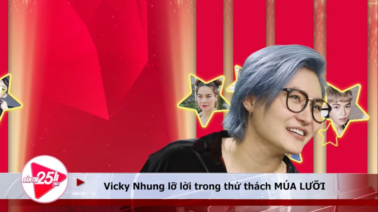 Vicky Nhung lỡ lời trong thử thách múa lưỡi