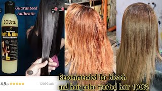 Brazilian blowout soft and glow with morrocan oil aloe vera and collagen tutorial screenshot 4
