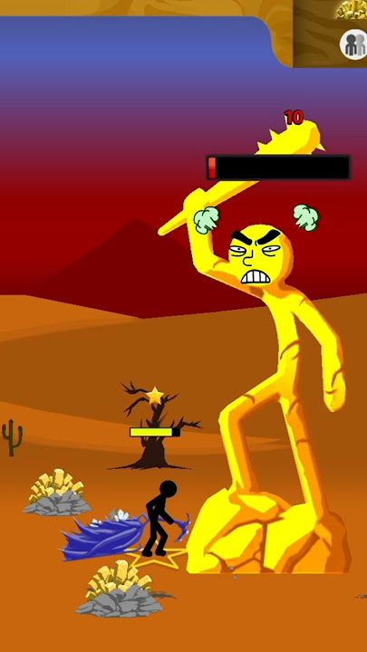 MINER AGAINST THE GOLDEN GIANT. STICK WAR LEGACY #stickwarlegacy #sparta #gaming #gameplay #stickman