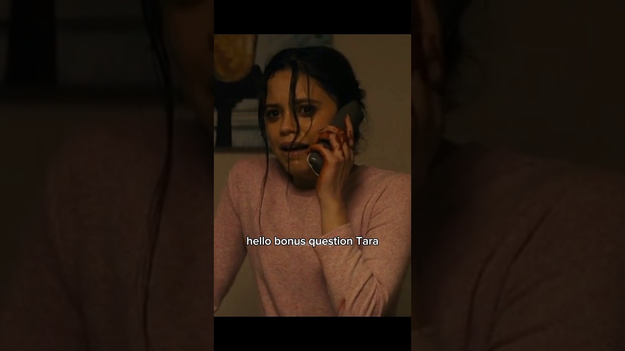 bonus question Tara | #scream #jennaortega #melissabarrera #horror #movie #shorts