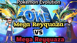 Pokemon Evolution Gameplay/ PVP Battle With DM TORA/ Mega Rayquaza VS Mega Rayquaza