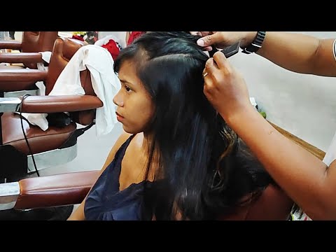 First barber shop visit: long hair no more