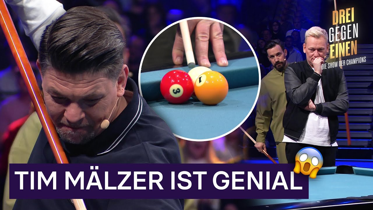 Trick-Billard gegen absoluten CHAMPION!? 🏆  Knossi, Jan Köppen und Tim Mälzer​ | Drei Gegen Einen 💪​