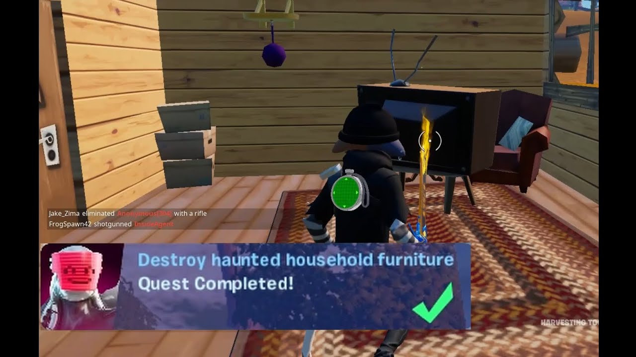 Destroy Haunted Household Furniture (All Locations) Fortnitemares