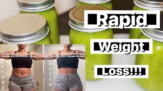 Fast Weight Loss 2023 | GREEN SMOOTHIE WEIGHT LOSS | I lost weight in 3 DAYS