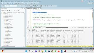 SQL TRAINING IN TAMIL- SELECT STATEMENT PART 2 WHERE CLAUSE, COMPARISON OPERATORS, CONCAT & DISTINCT