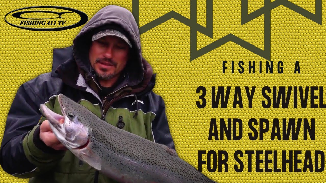 How to Fish a 3 way swivel and spawn for Steelhead 