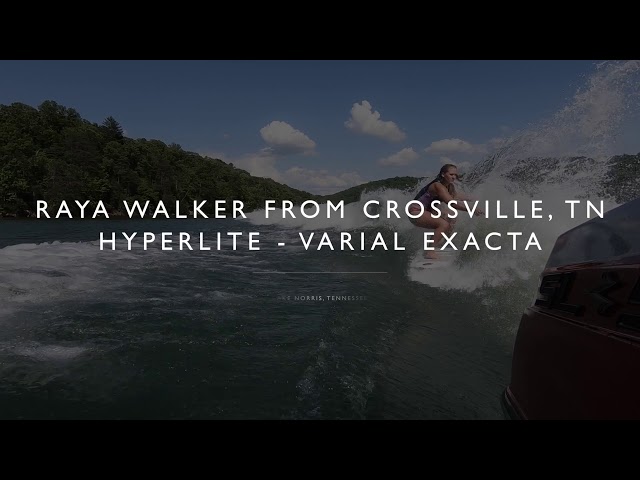 Raya Walker - Wakesurf Hyperlite Varial Exacta - YouTube