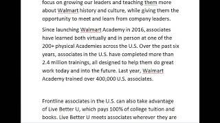 3 walmart academy