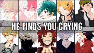 He finds you crying | Boyfriend Scenarios | MHA ASMR He finds you crying | Boyfriend Scenarios | MHA ASMR