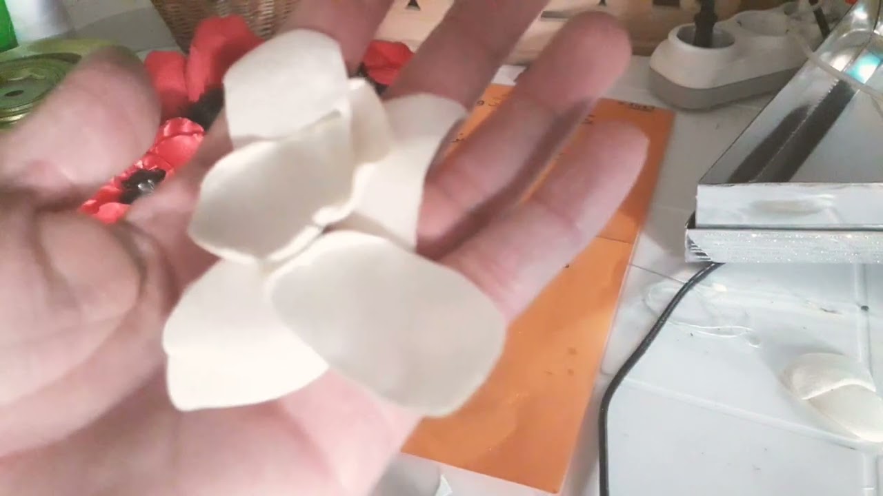 طريقة صنع ورود لبوكيه العروس🥰 fleur bouquet de mariées