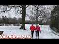 London Snow Walk ☃️ Valentines Park Ilford London | Walking in Snow 2021