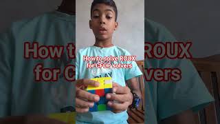How to solve ROUX for CFOP solvers