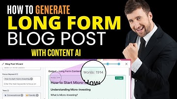 Write High Quality Articles in 1 Click Using Blog Post Wizard