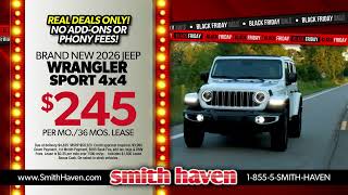 Black Friday Deals All Month Long at Smith Haven! Mike Smith Chrysler Jeep Dodge