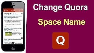 How to Change Quora Space Name?